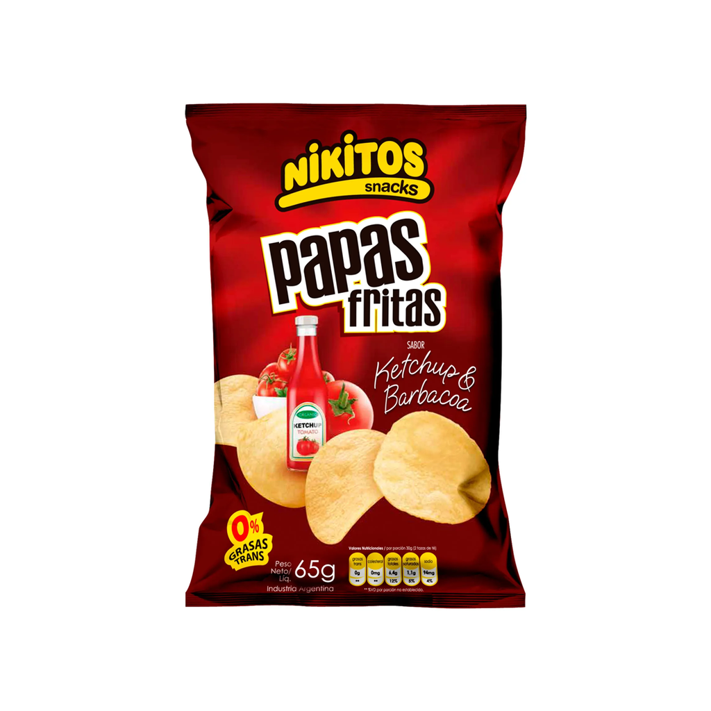 PAPAS FRITAS NIKITOS KET Y BARB X65G