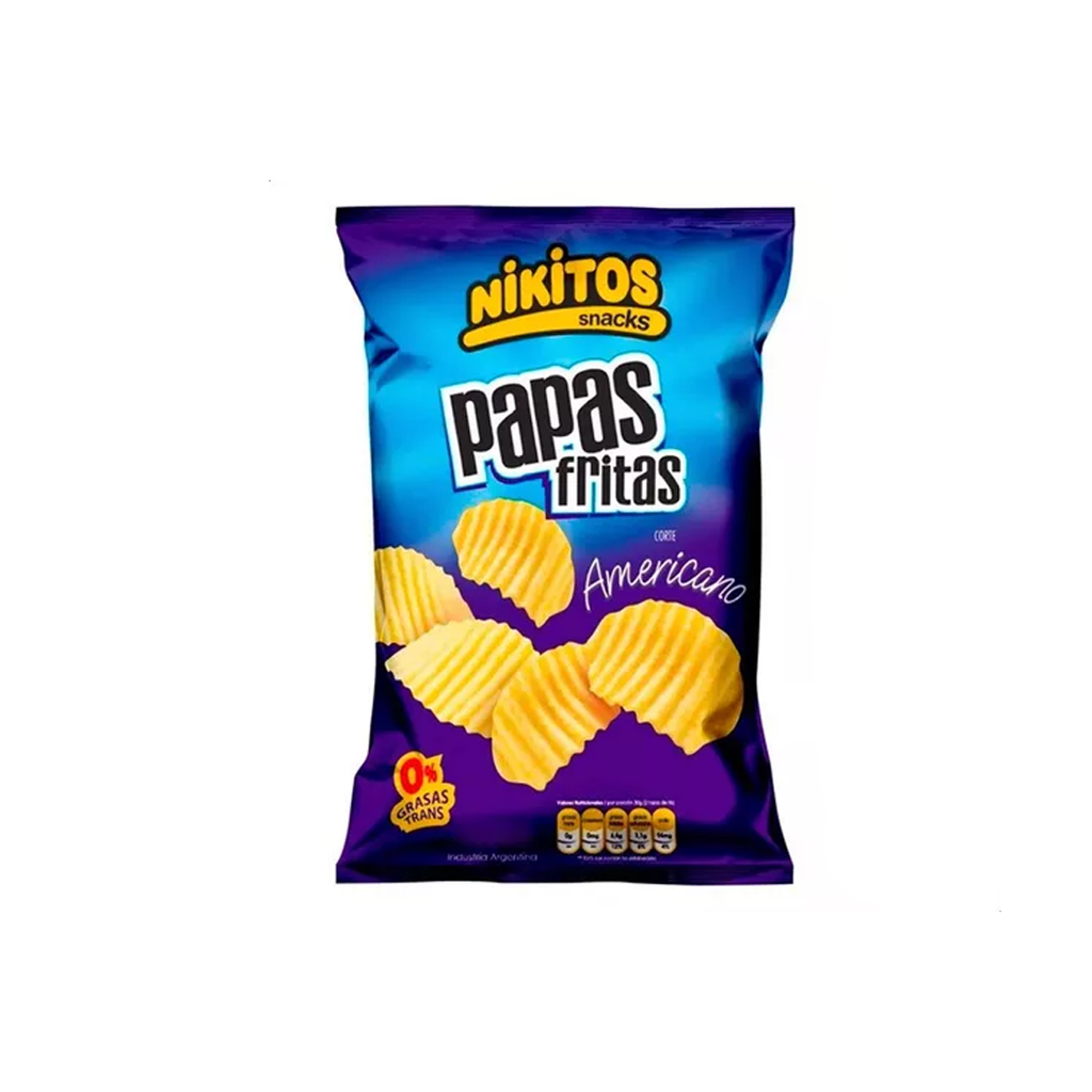 PAPAS FRITAS NIKITOS CORTE AMERI. X65G