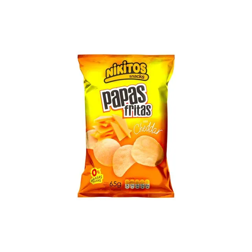 PAPAS FRITAS NIKITO CHEEDAR X65G