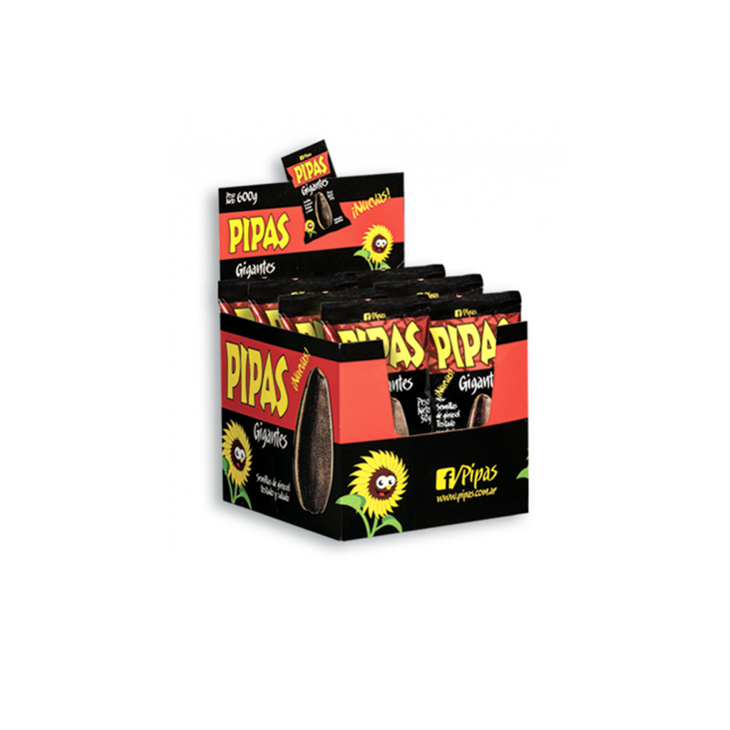 GIRASOL PIPAS GIGANTES DISPLAY X 12U.