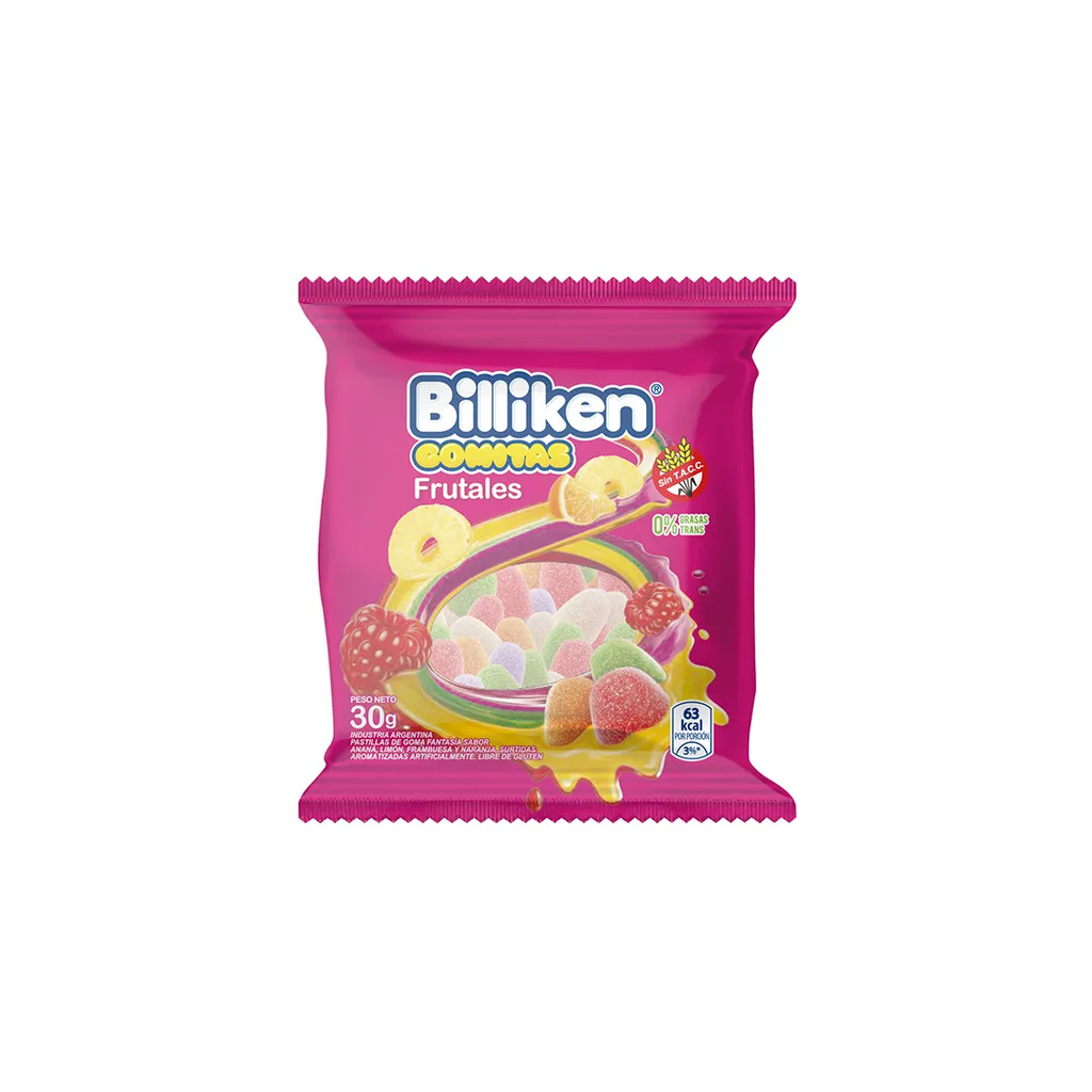GOMA BILLIKEN FRUTAL 12X30GR