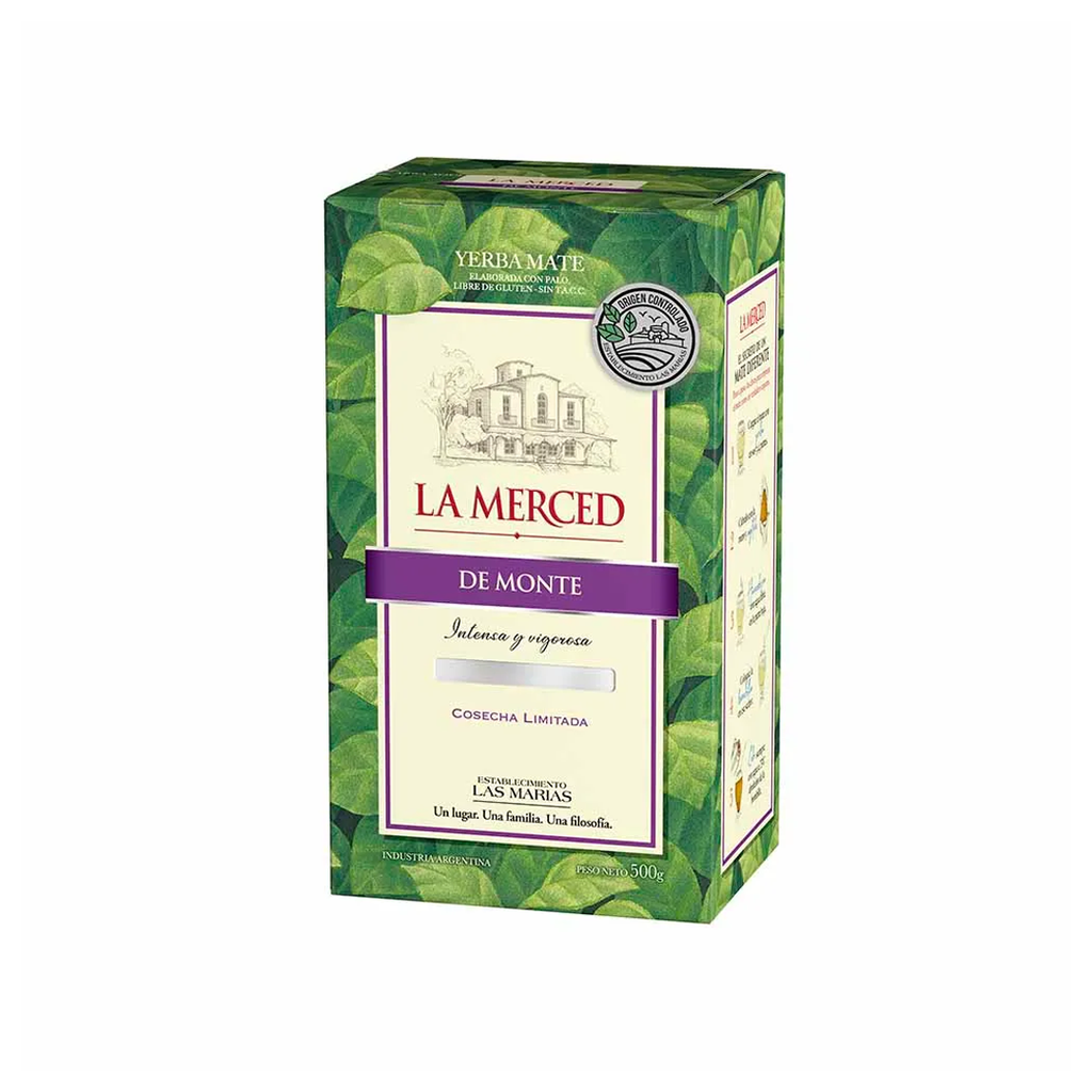 YERBA MATE LA MERCED DE  MONTE 1/2 KILO