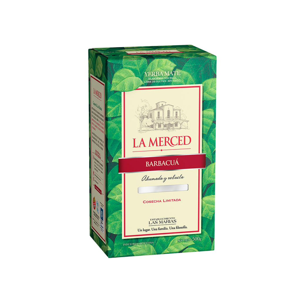 YERBA MATE LA MERCED BARBACUA  1/2 KILO