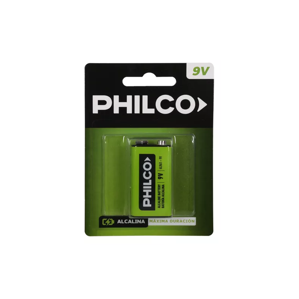 BATERIA ALCALINA PHILCO 9V