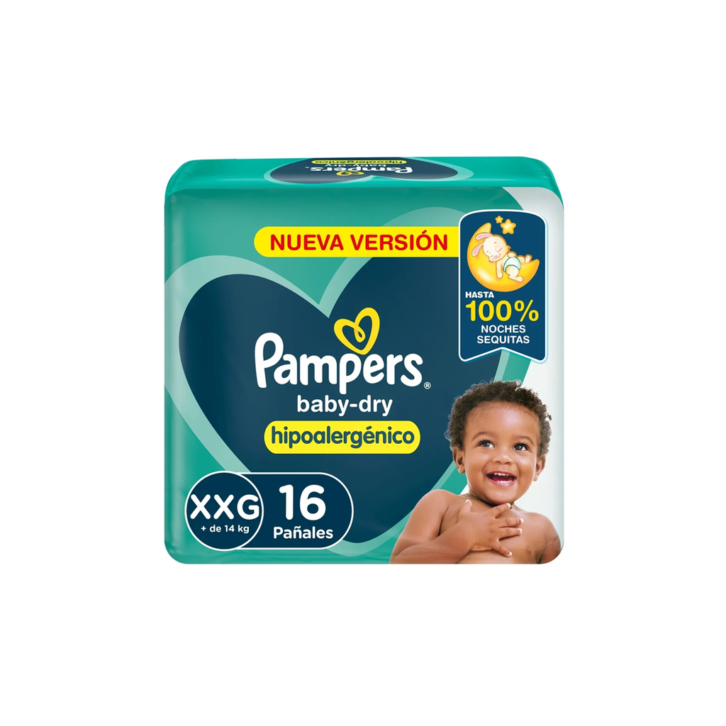 PAMPERS HIPOAL.BABY DRY X16U XXG