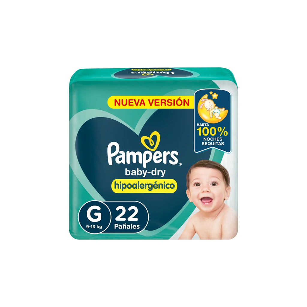 PAMPERS HIPOAL.BABY DRY X22U GDE