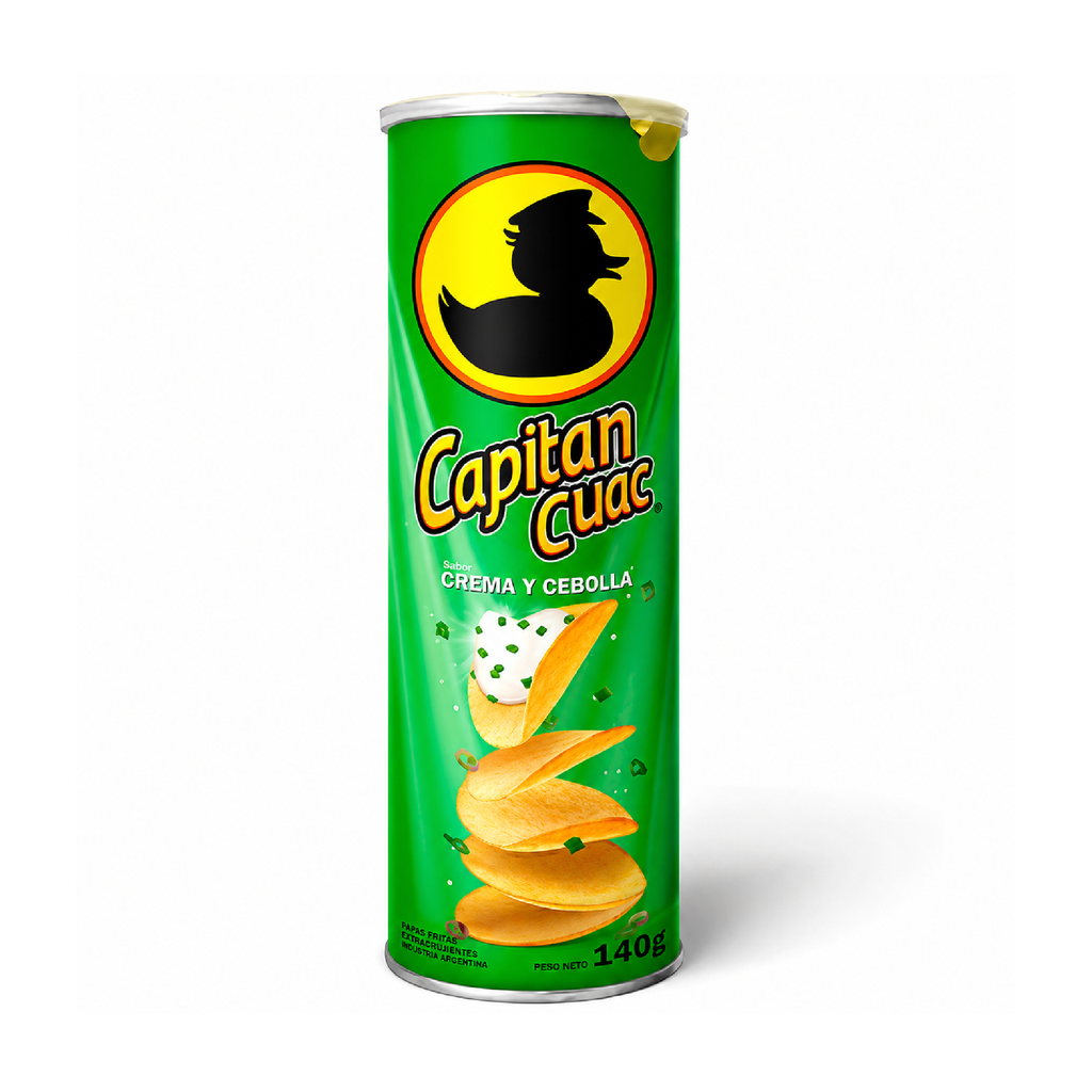 PAPAS CAPITAN CUAC CREMA Y CEBOLLA