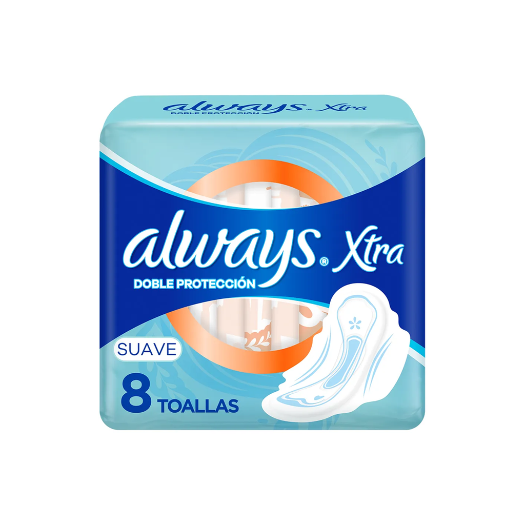 ALWAYS  XTRA SUAVE  DOBLE PROCT. X8U