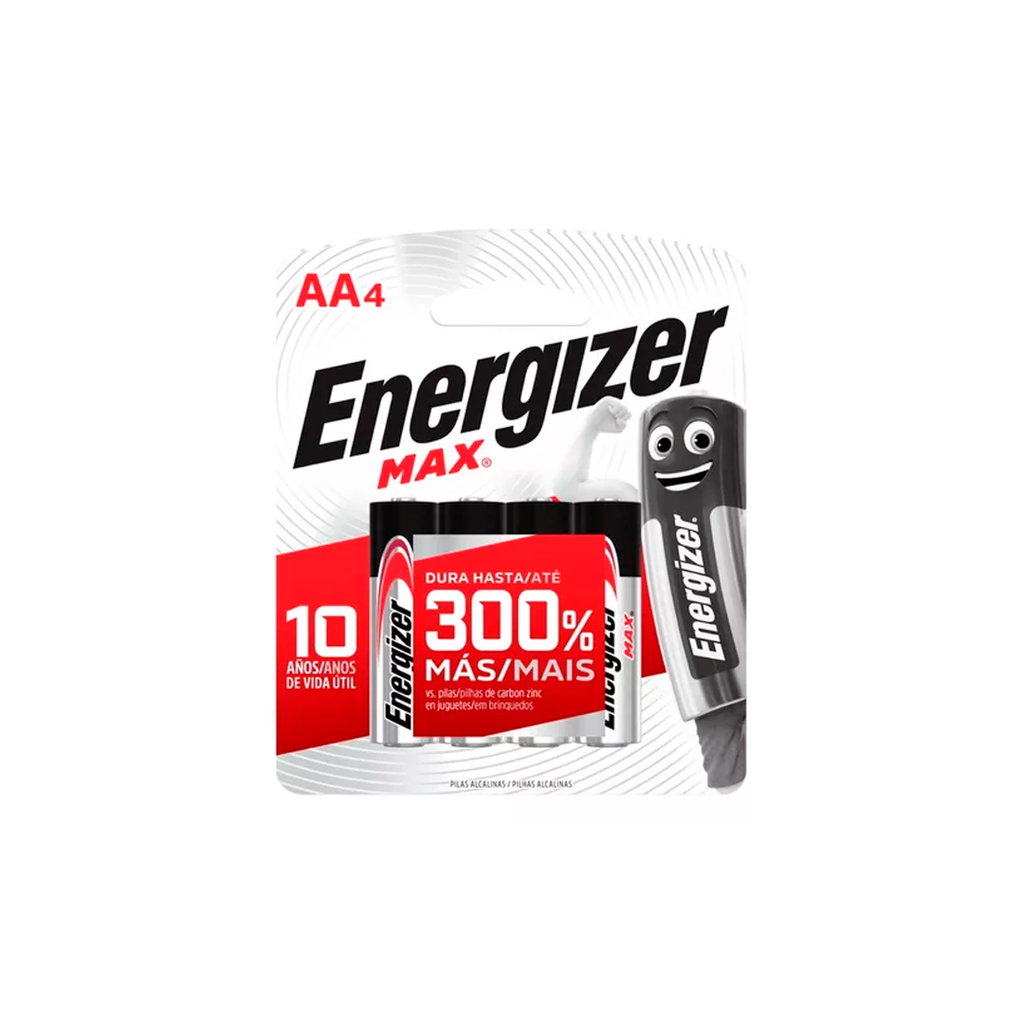  PILAS E 91 ENERGIZER MAX  AA X 4U