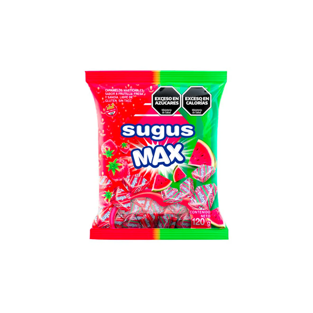 CARAM.SUGUS MAX FRUT/SANDIA X120G