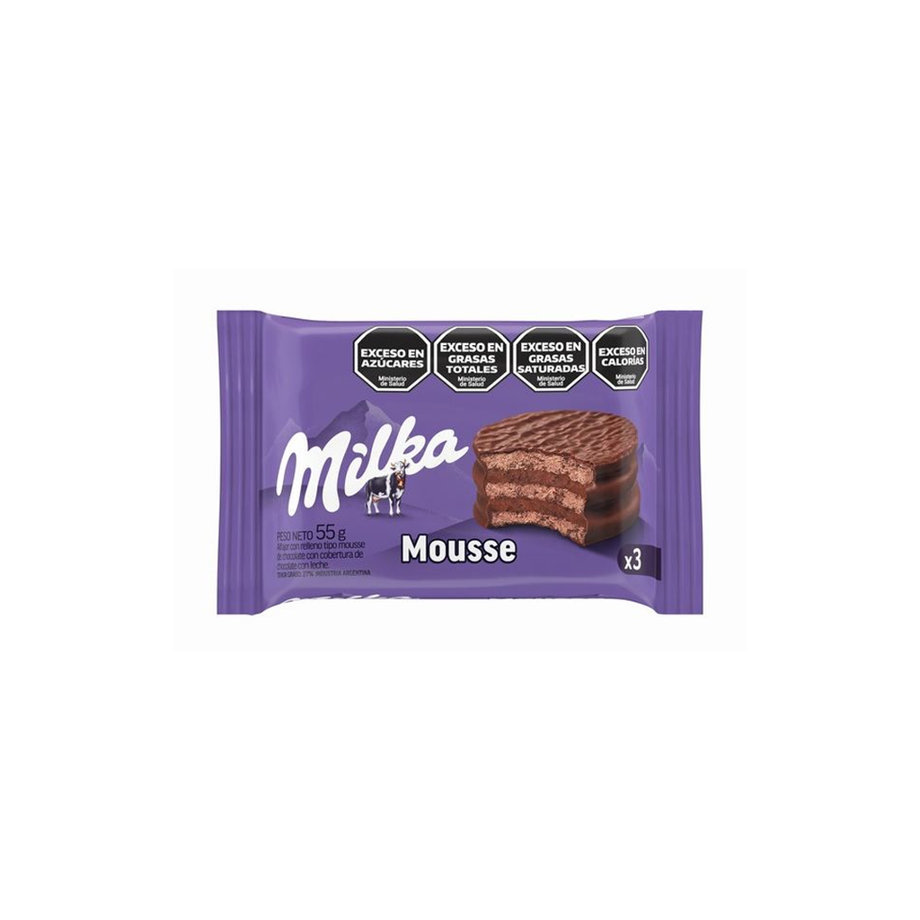 ALF.MILKA TRIPLE MOUSSE X 55GS