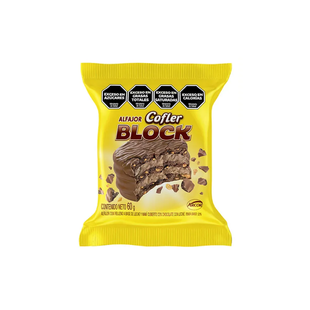ALFAJOR COFLER BLOCK X 60GS.