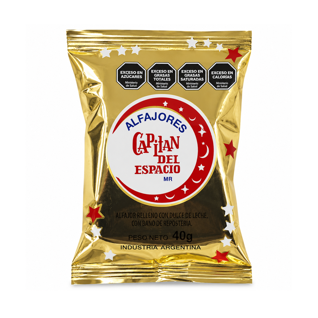 ALFAJOR CAPITAN DEL ESPACIO CHOCOLATE