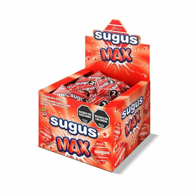 CARAM.SUGUS MAX X 70U.FRUTILLA