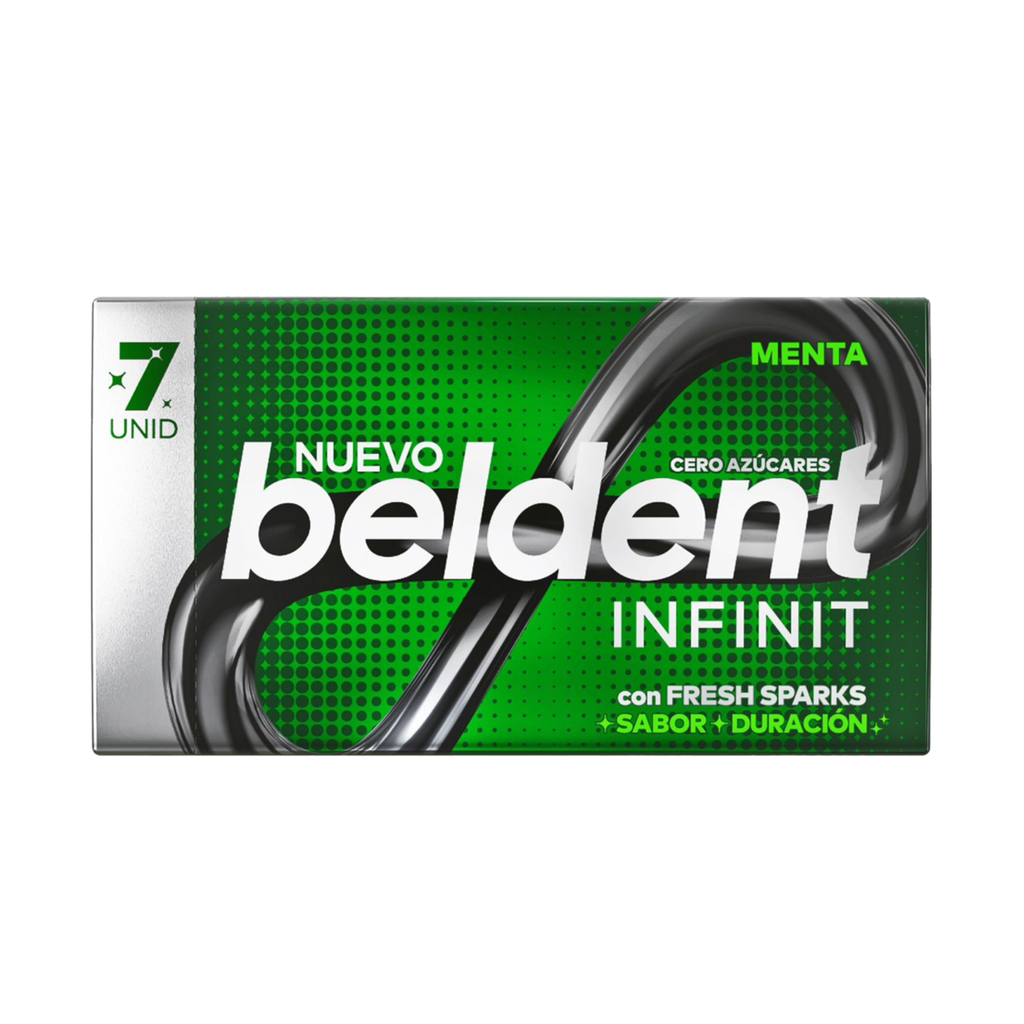 CHICLE BELDENT INFINIT MENTA X 7 U