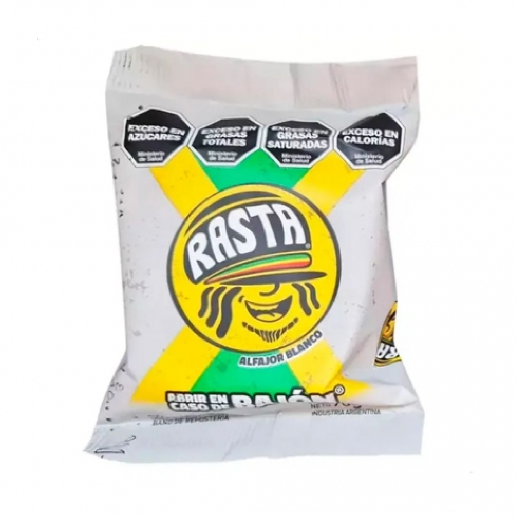ALFAJOR RASTA BLANCO X70G