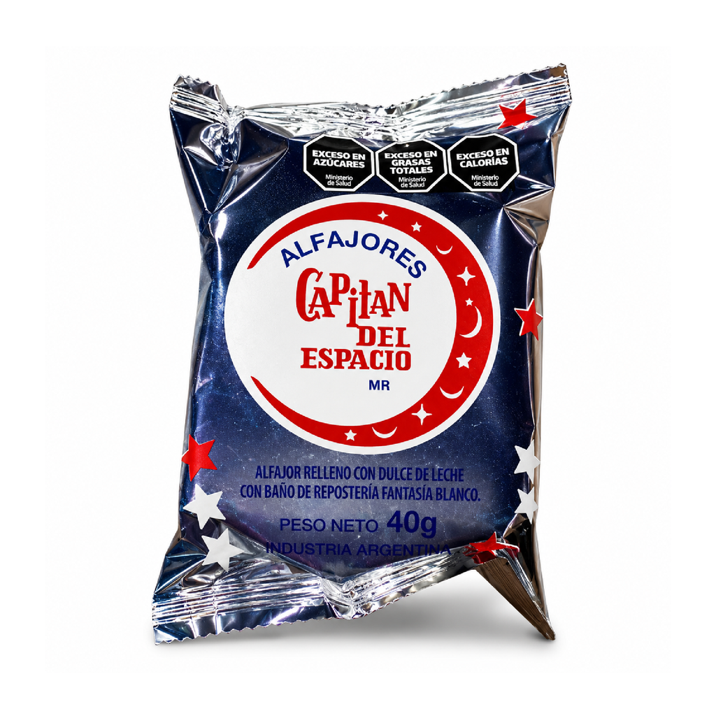 ALFAJOR CAPITAN DEL ESPACIO BLANCO