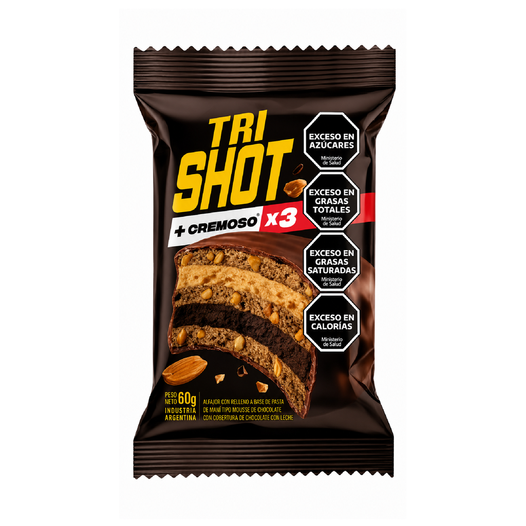 ALFAJOR TRI SHOT X 60 G