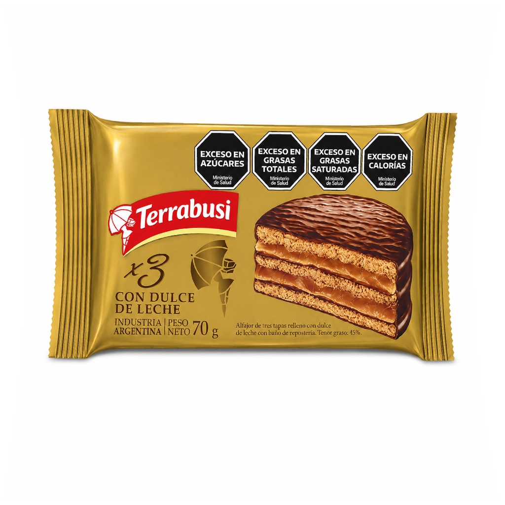 ALFAJOR TERRABUSI TRIPLE DDL X 70 G