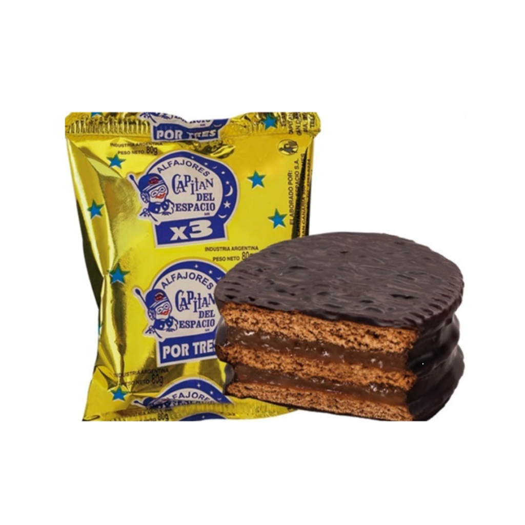 ALFAJOR CAPITAN TRIPLE CHOCO.