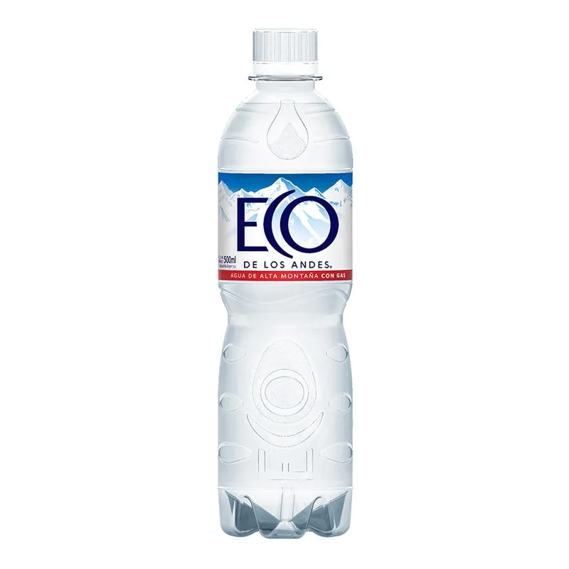 AGUA ECO DE LOS ANDES C/GAS X 500