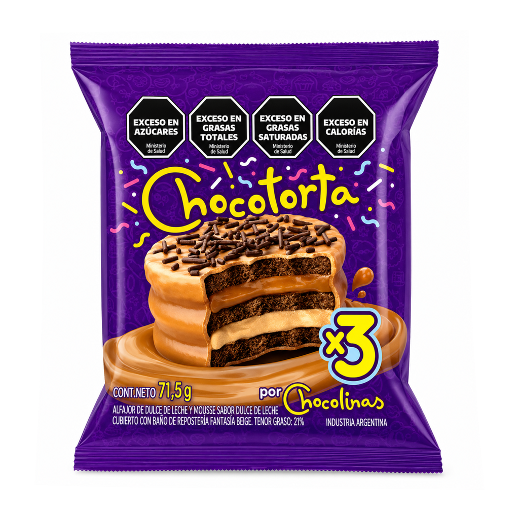 ALFAJOR CHOCOTORTA TRIPLE X 71 G