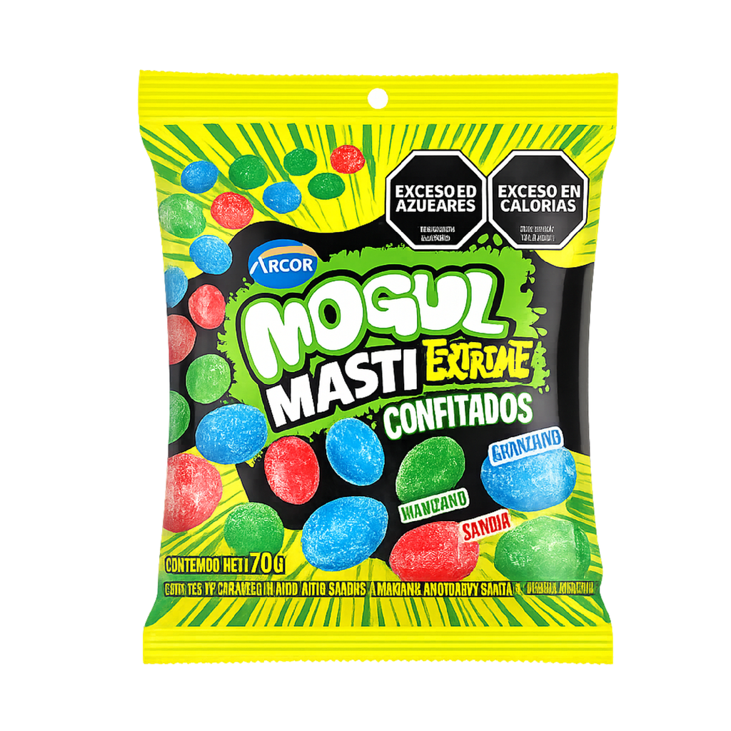CARAMELO MASTI MOGUL EXTREME CONFITADOS X 16 U