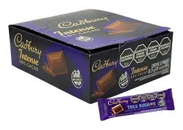CHOC.CADBURY INTENSE 50% CACAO  X 12U