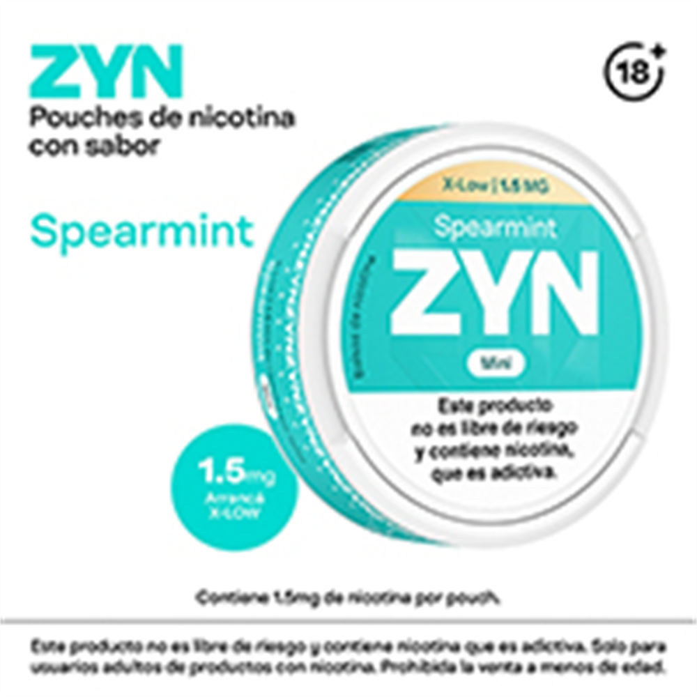 [656] ZYN SPEARMINT 1.5MG MINI X 15 U