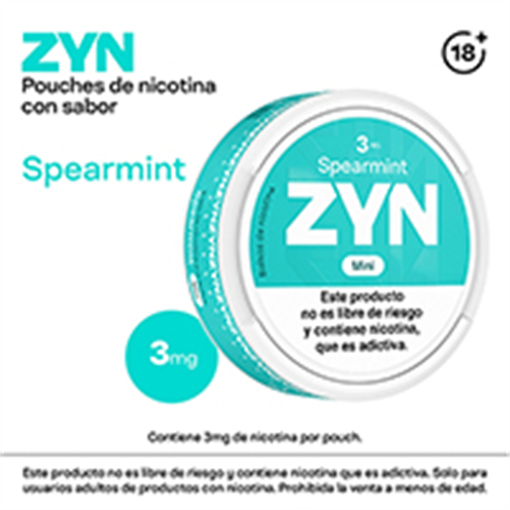 [659] ZYN SPEARMINT 3MG MINI X 15 U