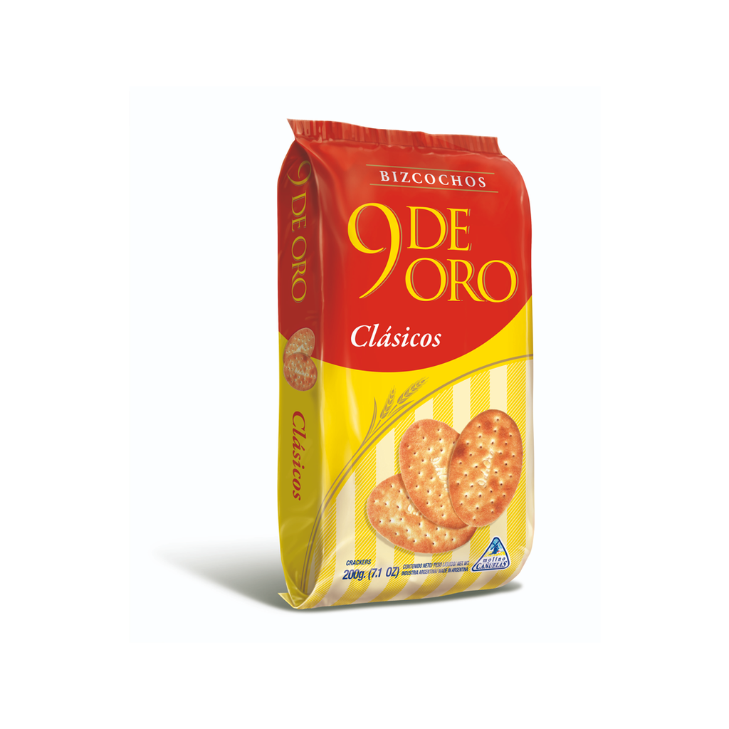 BIZCOCHO 9 DE ORO GRASA X 200GS.