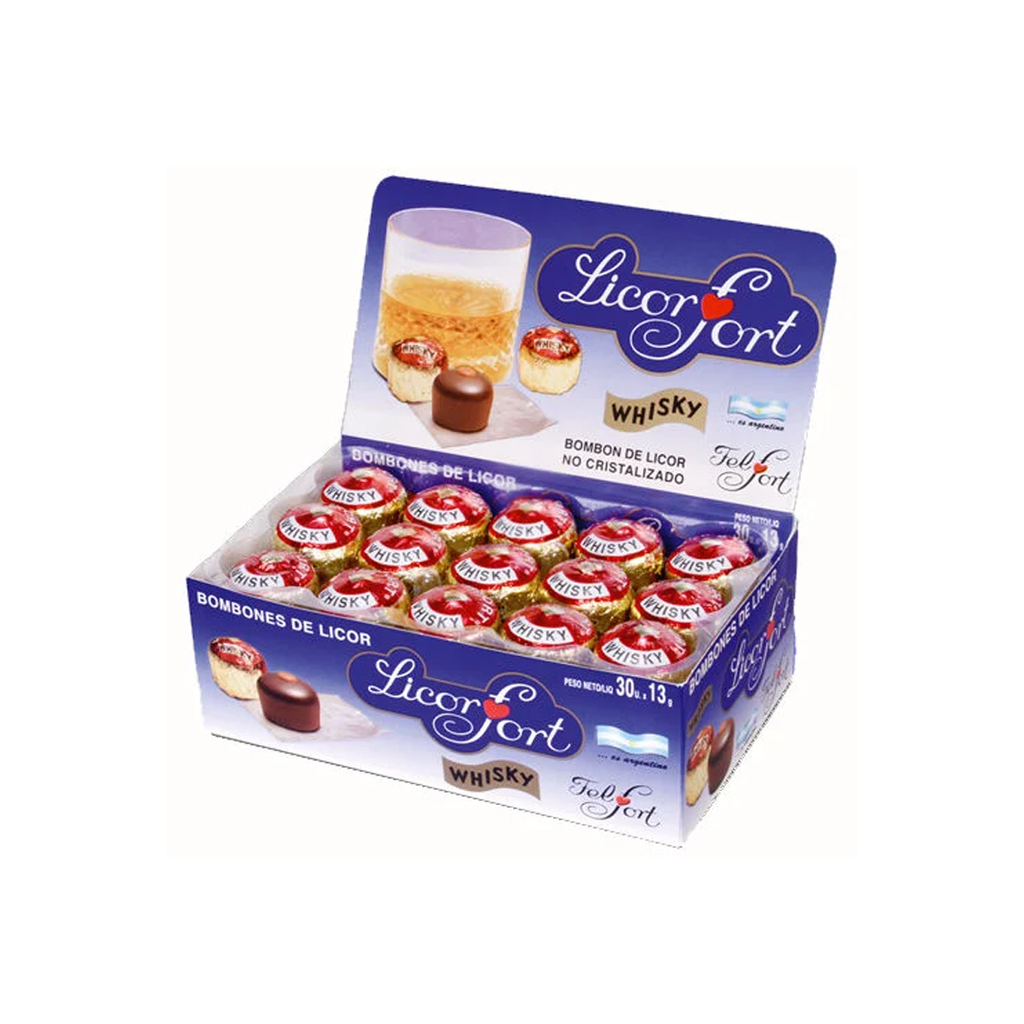 BOMBON LICORFORT WHISKI X 30U 