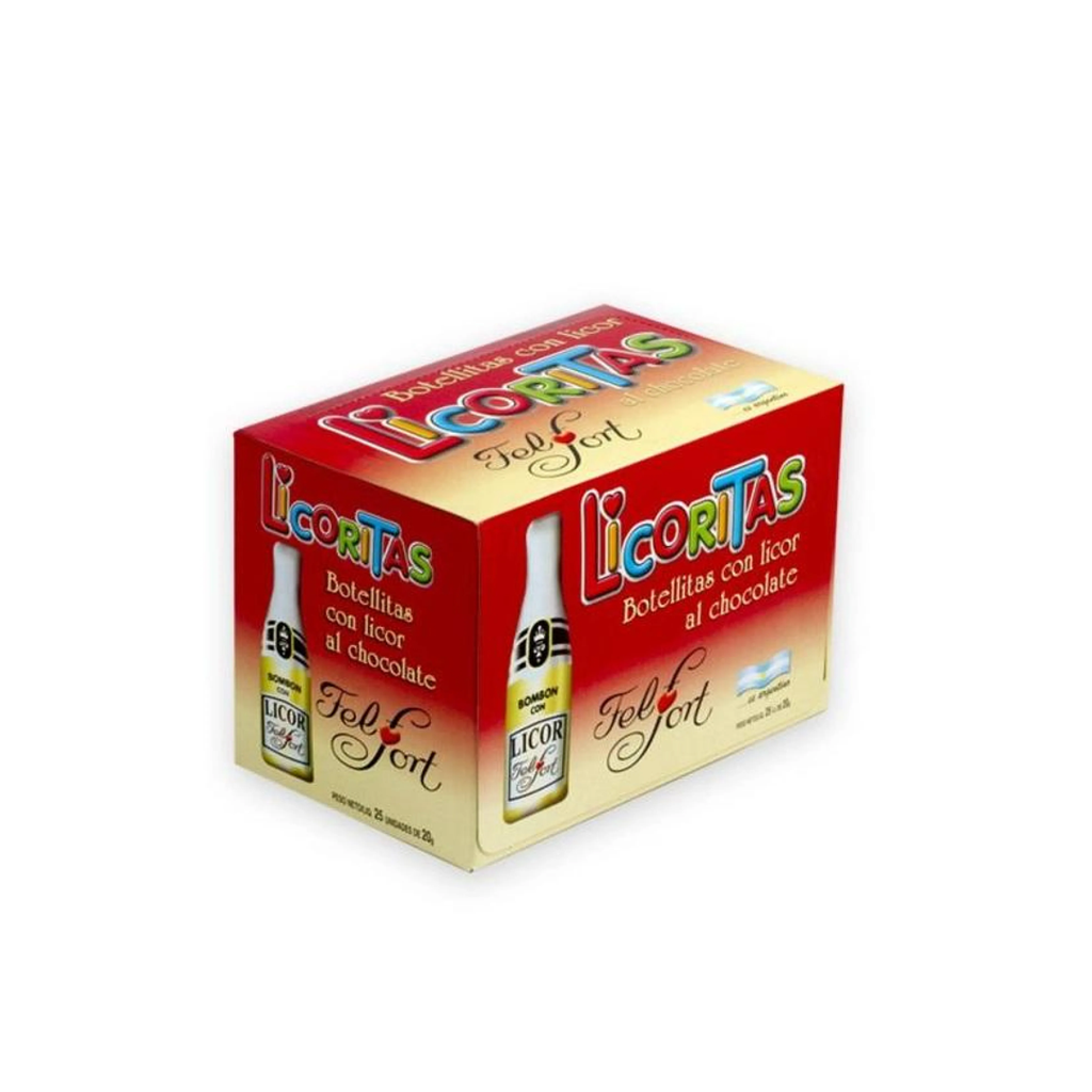 BOTELLITAS LICORITAS X 25U