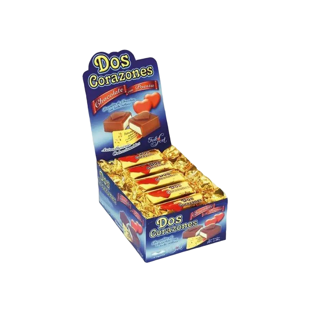 CHOC.DOS CORAZONES X 20U.