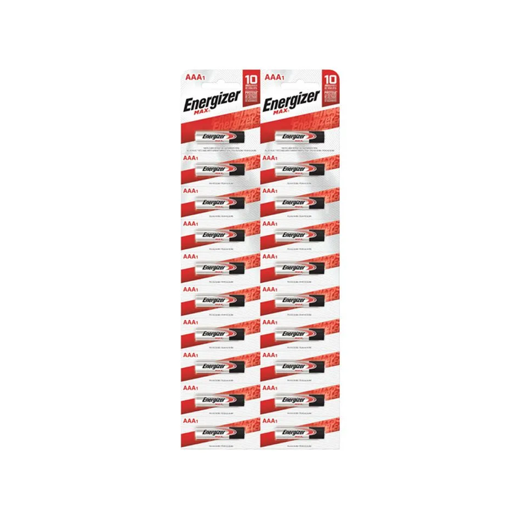 PILAS E 92 ENERGIZER MAX AAA X 20U