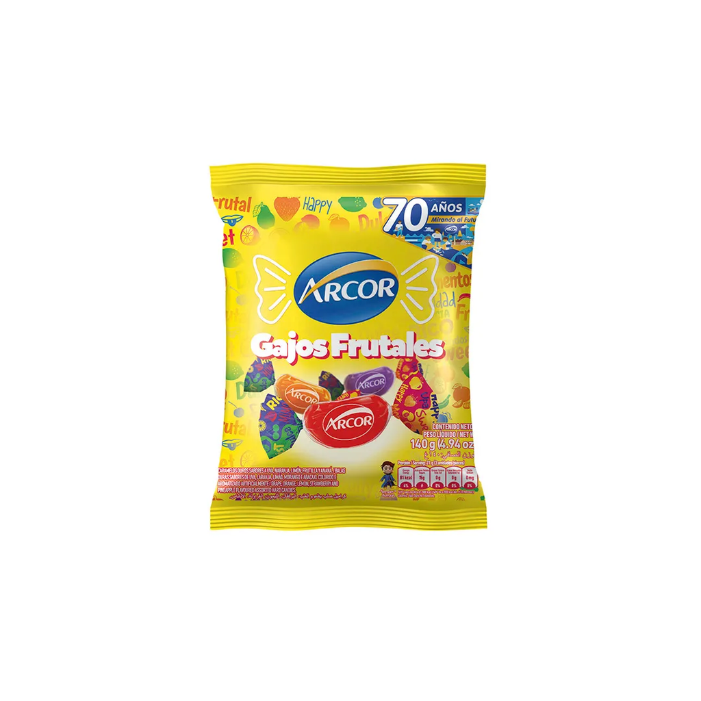 CARAM.FRUTAL GAJOS X 140G