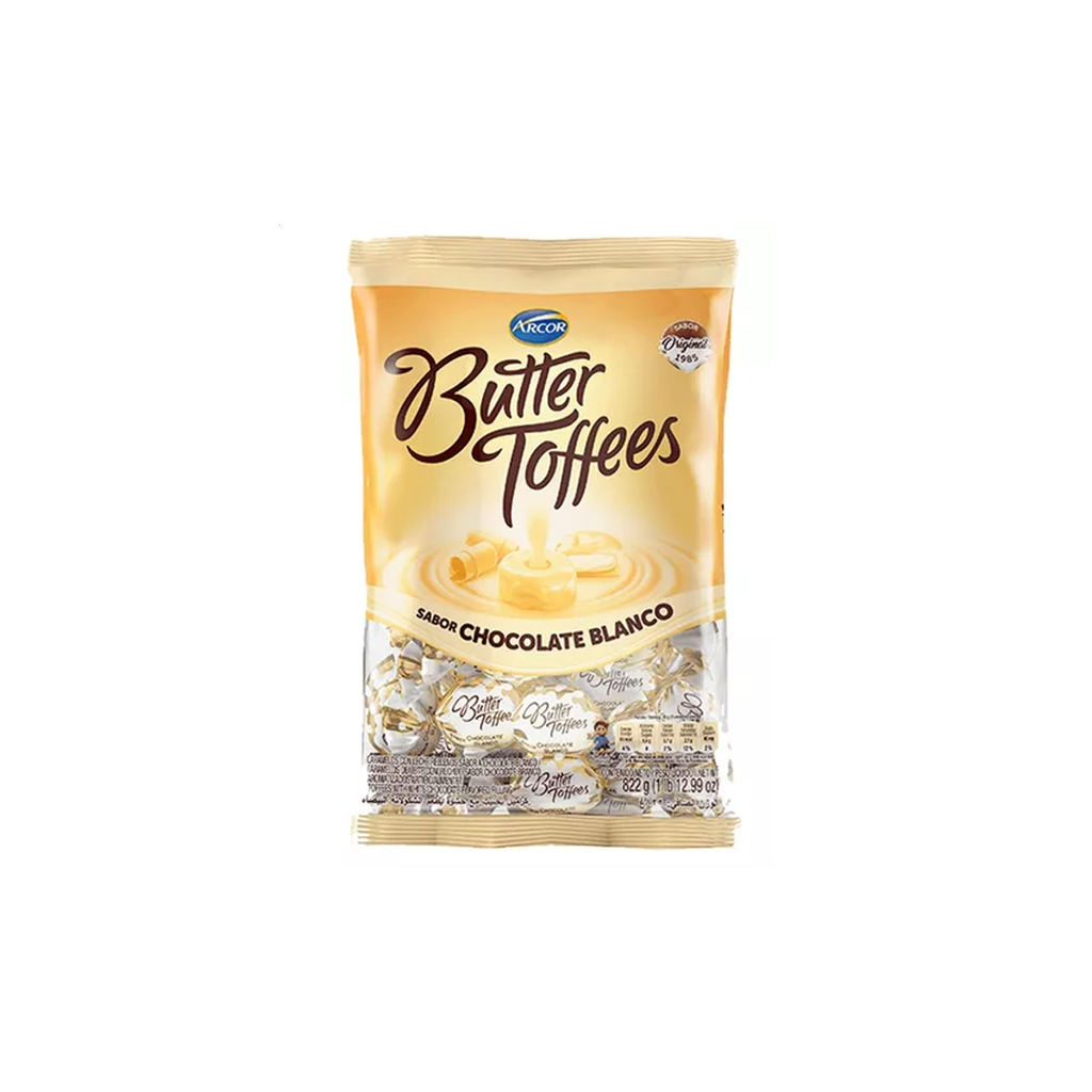 CARAM.BUTER TOFFES CHOC. BCO X 822G.