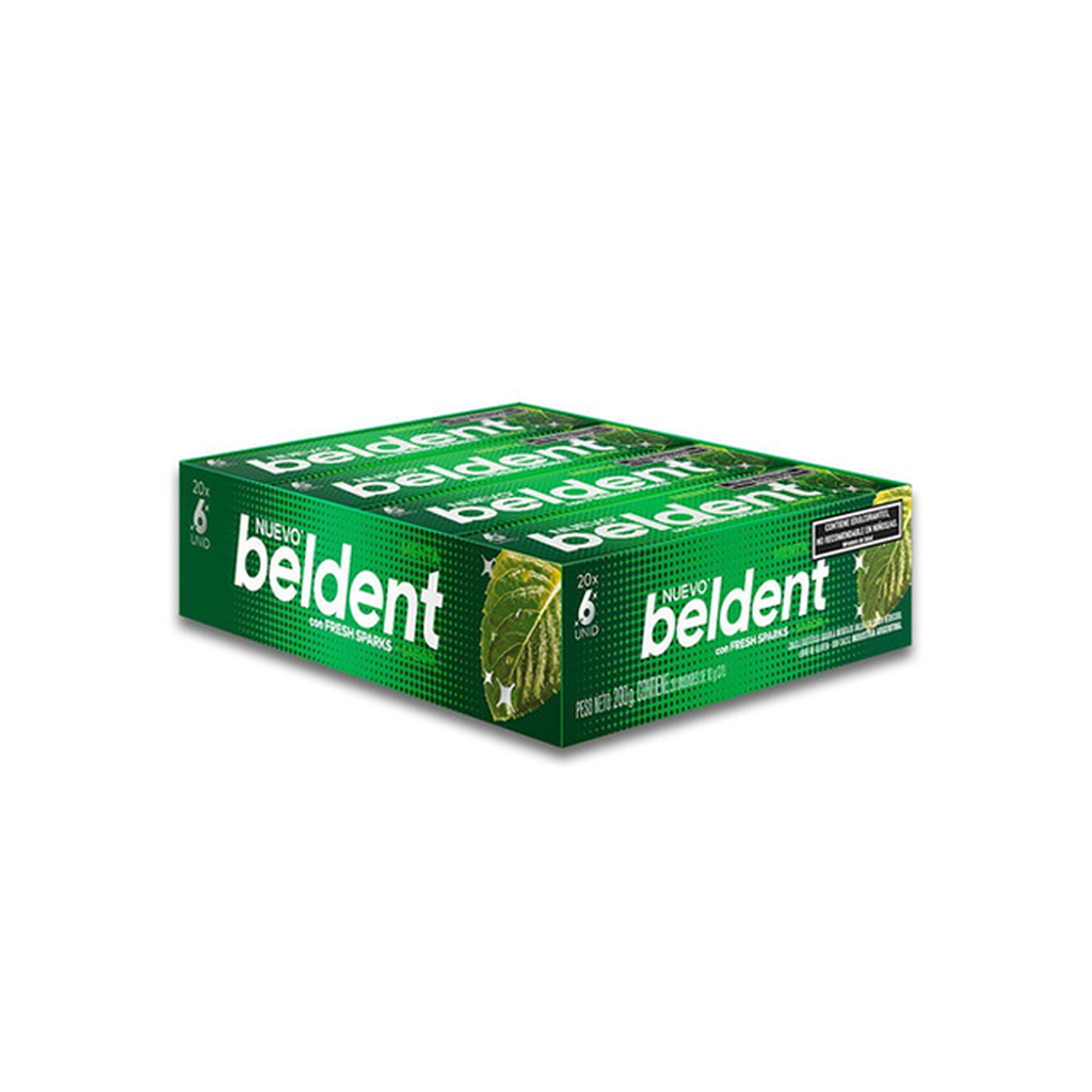 CHICLE BELDENT MENTA X 20U.