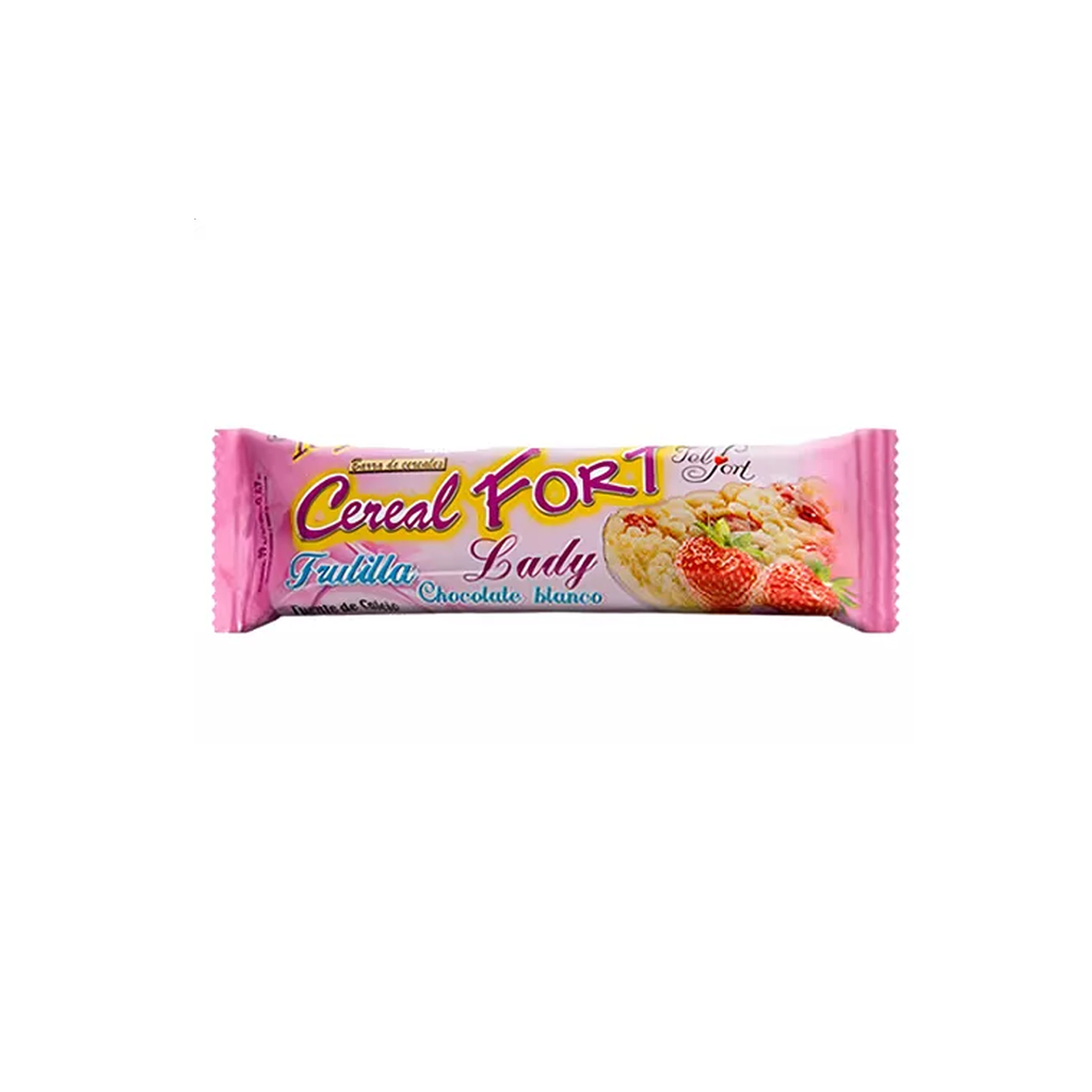 CEREAL FORT LADY CHOC..BLANCO FRUTILLA X 19GS.