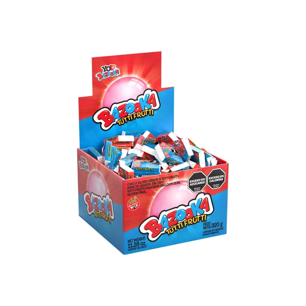 CHICLE BAZZOKA TUTI FRUTI  X80UNI