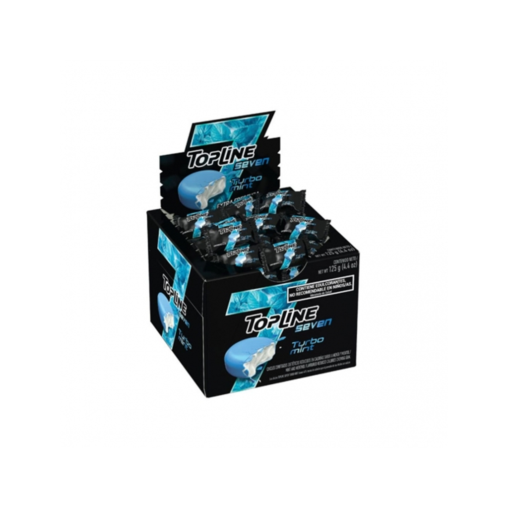 CHICLE TOP LINE SEVEN TURBOMINT X125G