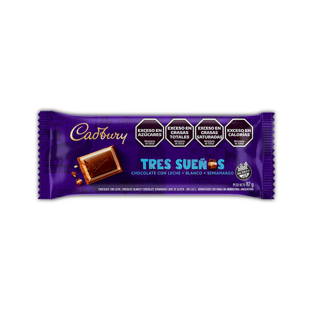 CHOC.CADBURY TRES SUENOS X 82G