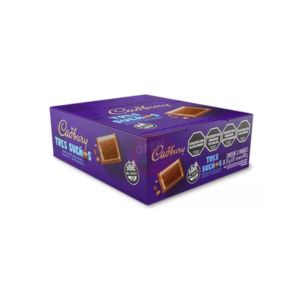 CHOC.CADBURY TRES SUENOS X 12U