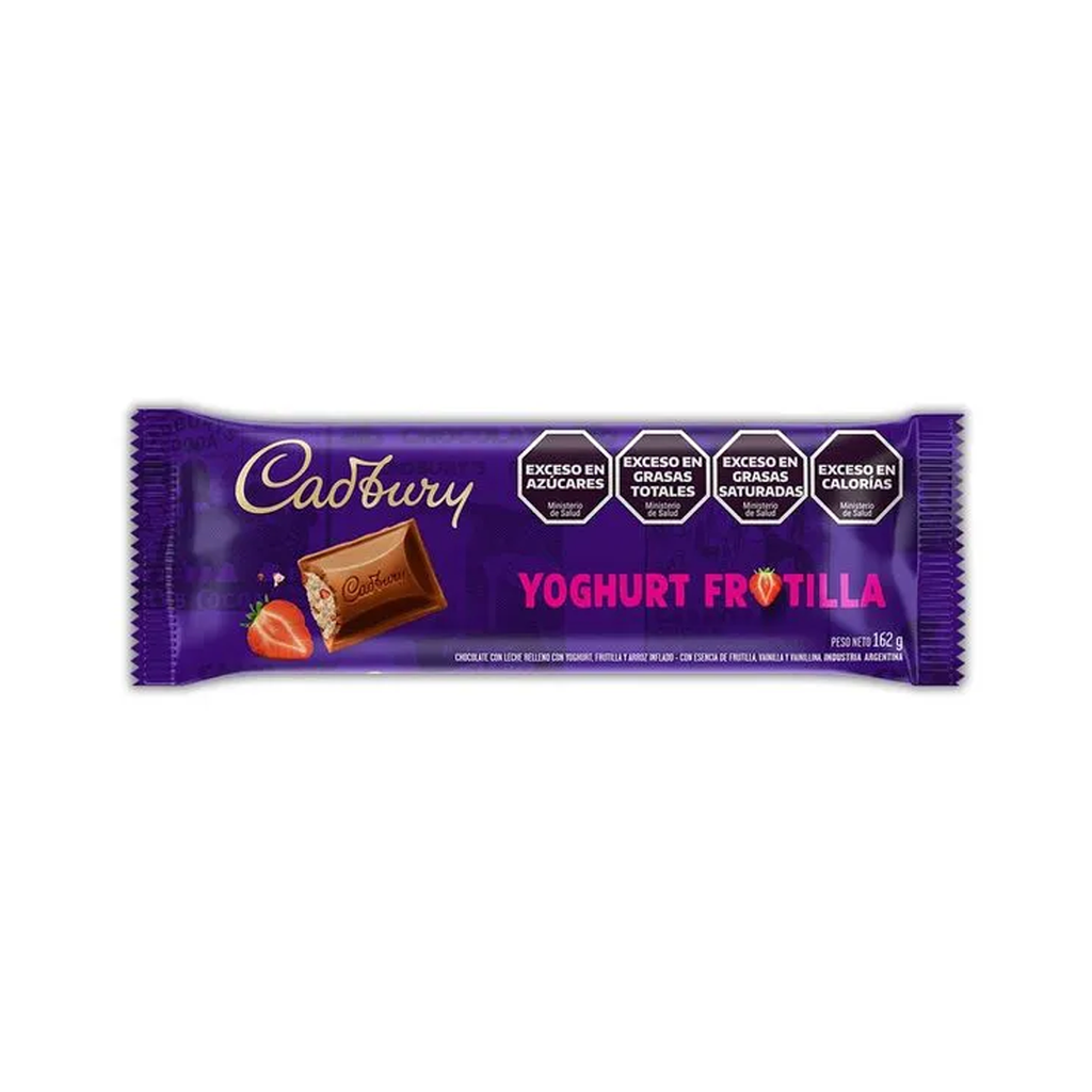 CHOC.CADBURY YOGHURT FRUTILLA  X 162G