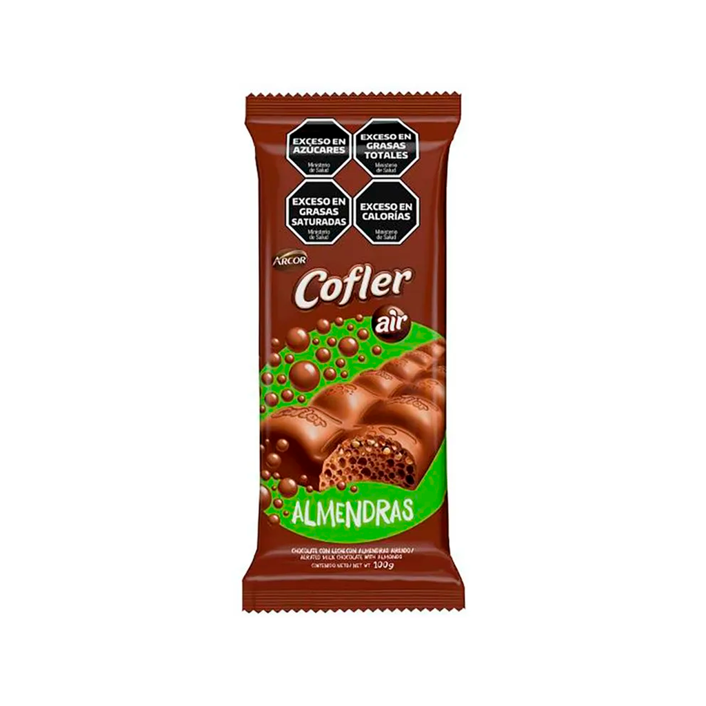 CHOC.COFLER AIR.CHOCO C/ALMEN X 100GR