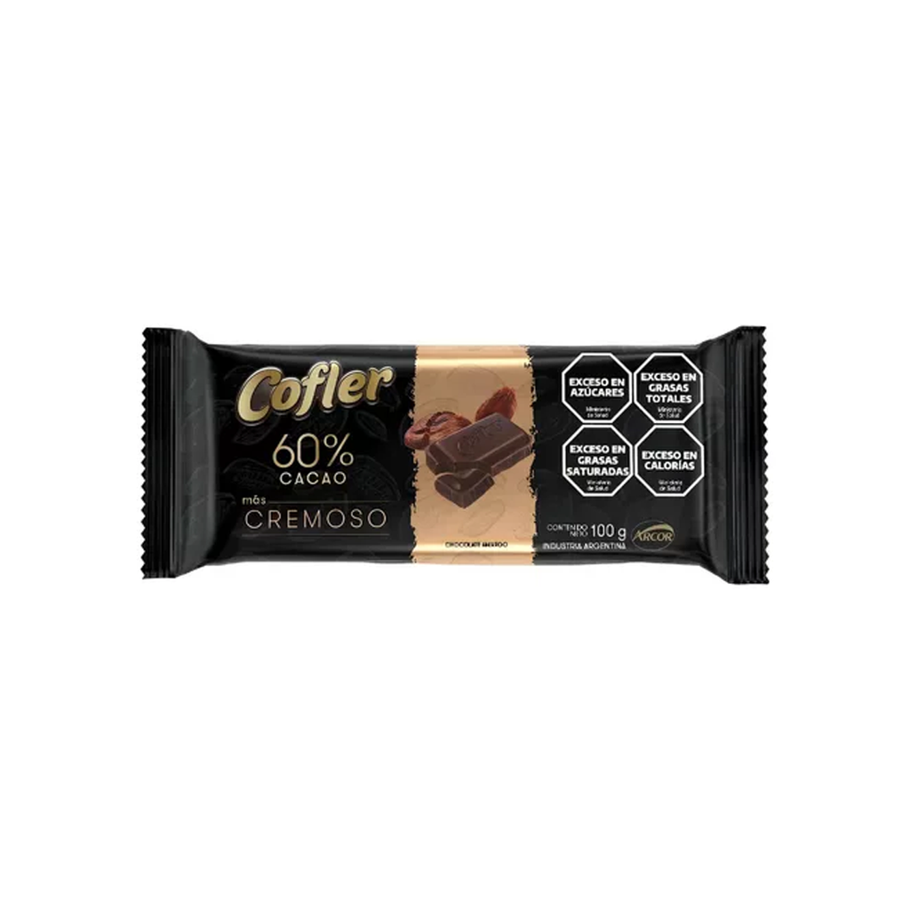 TABL. COFLER 60% CACAO CREMOSA X 100G
