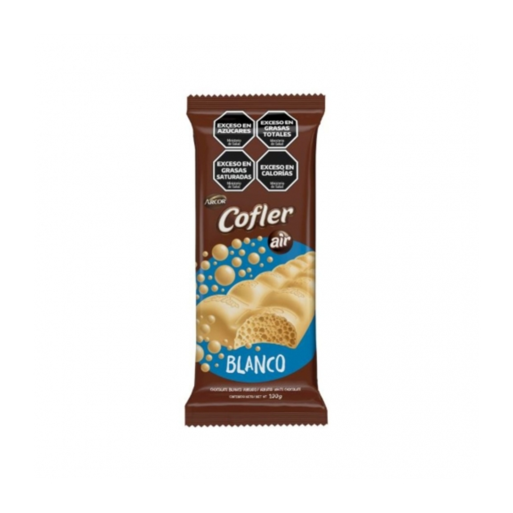 CHOC.COFLER AIR. CHOC. BLANCO X 100GR