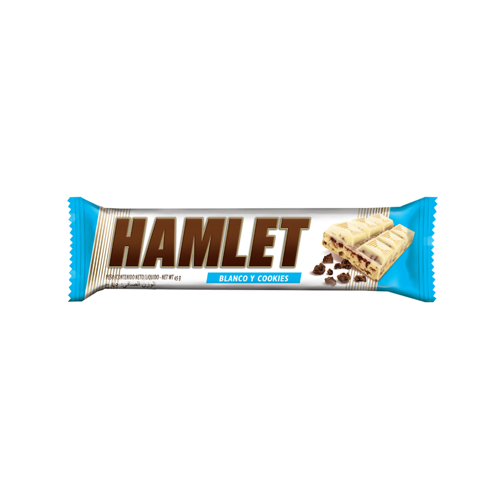 CHOC.HAMLET BLANCO C/COOK X45G