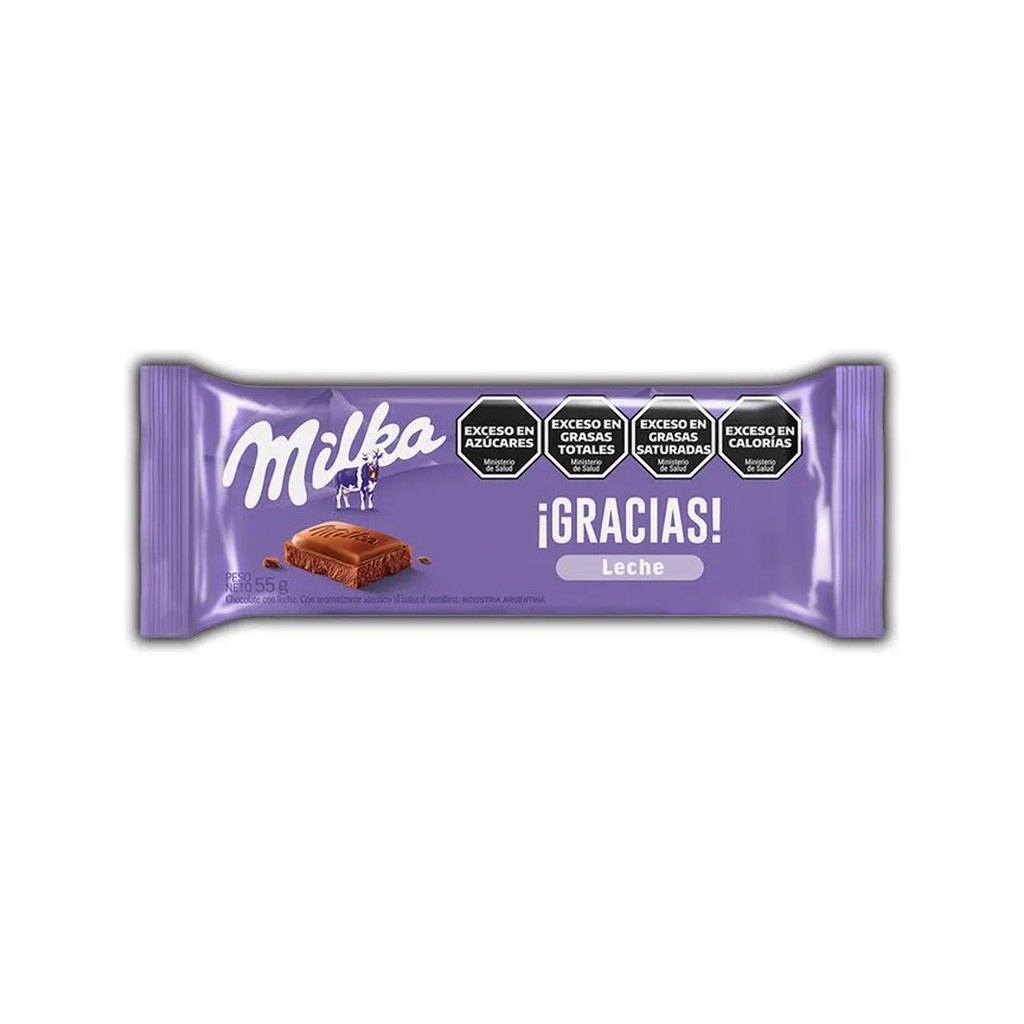CHOC. MILKA LECHE  X 55 GS