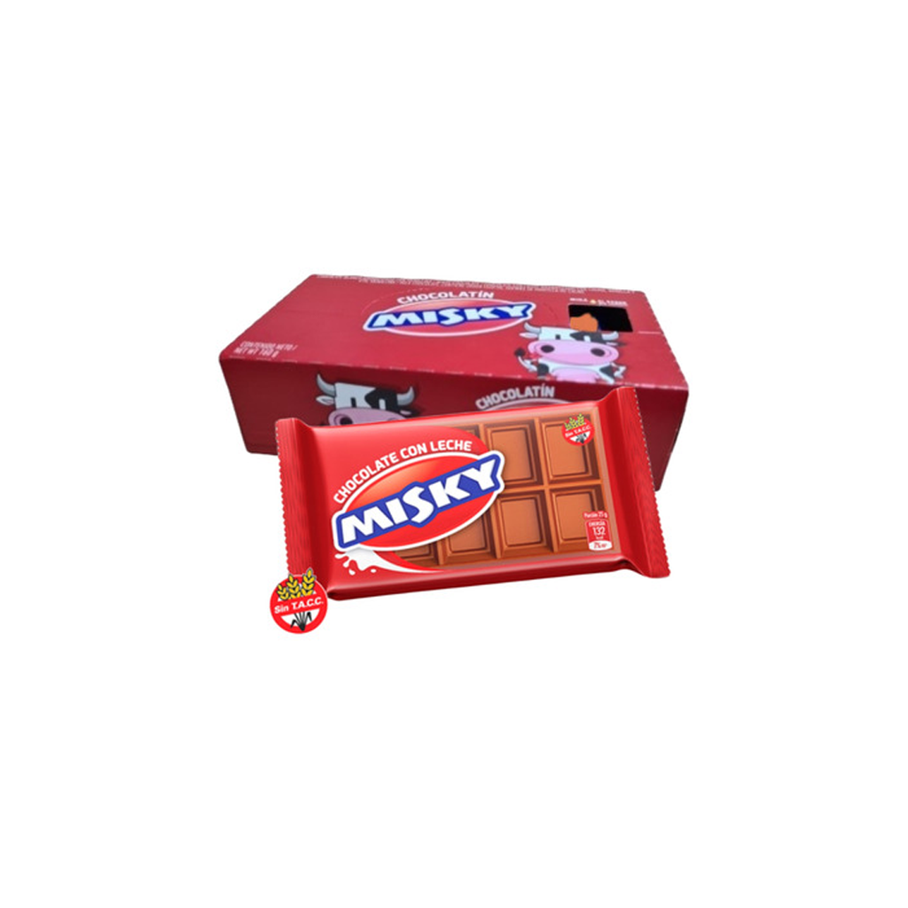CHOC.MISKI LECHE 20  X 8GS.